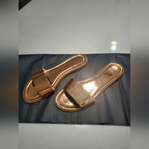 BEBE Jolies sandales golden pink